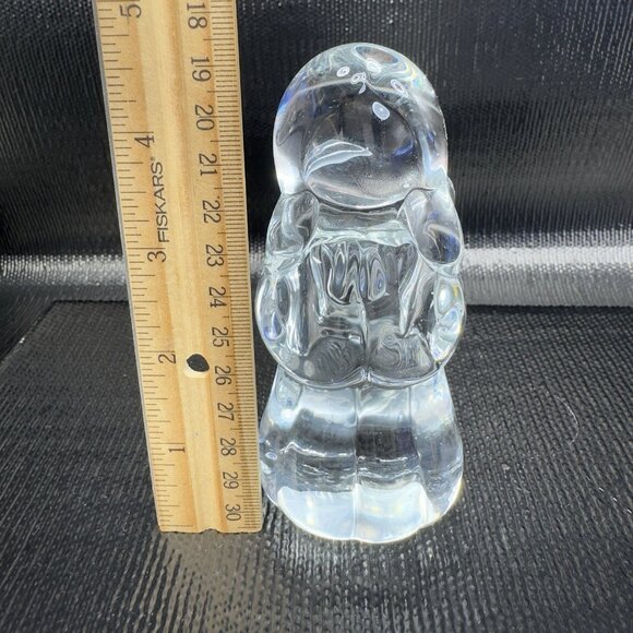 Vintage 1980s Clear Angel Girl Figurine Paperweight Decorative Figure Decor VTG - Picture 4 of 9